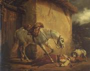 Emile Jean Horace Vernet The angerschossene trumpeter oil painting artist